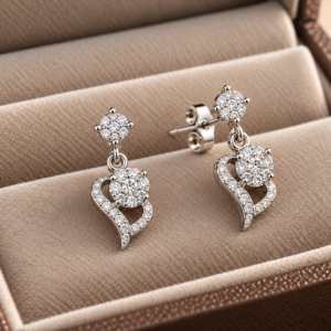 Celestine Teardrop Pavé Earrings