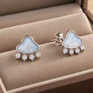 Cloudmist Opal Studs