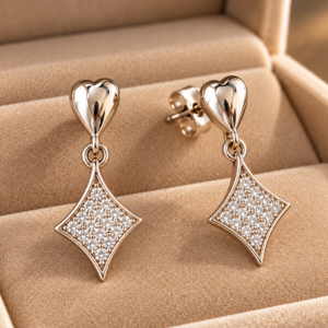 Heartshine Diamond Drop Earrings