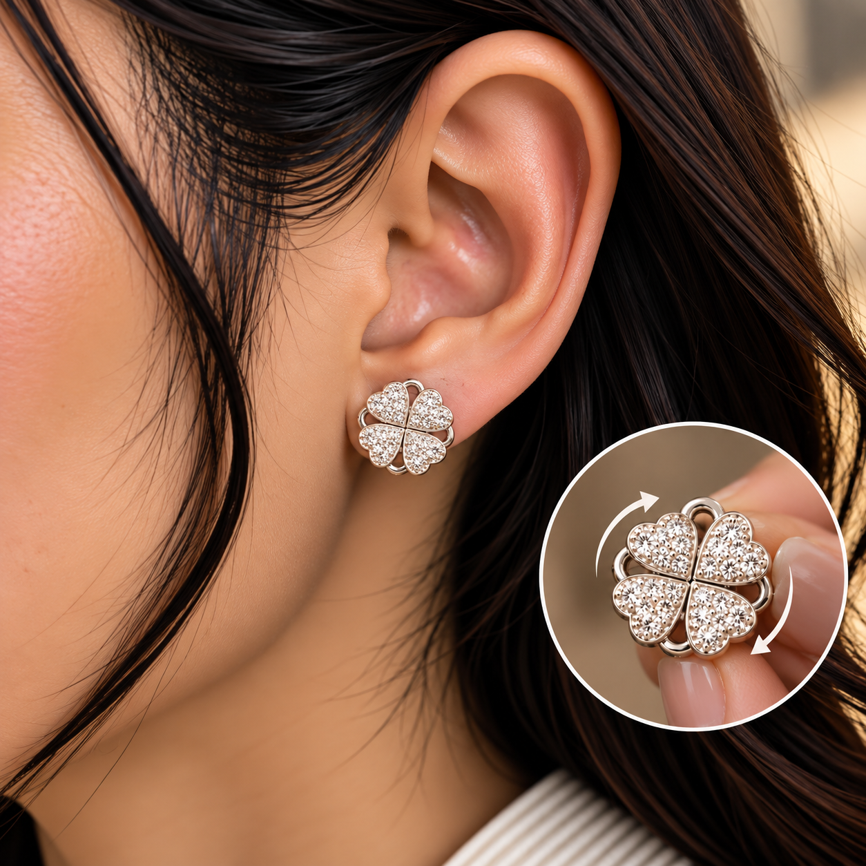 Twistique Diamond Earrings - Image 2