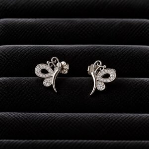 Butterfly Sparkle Drop Earrings